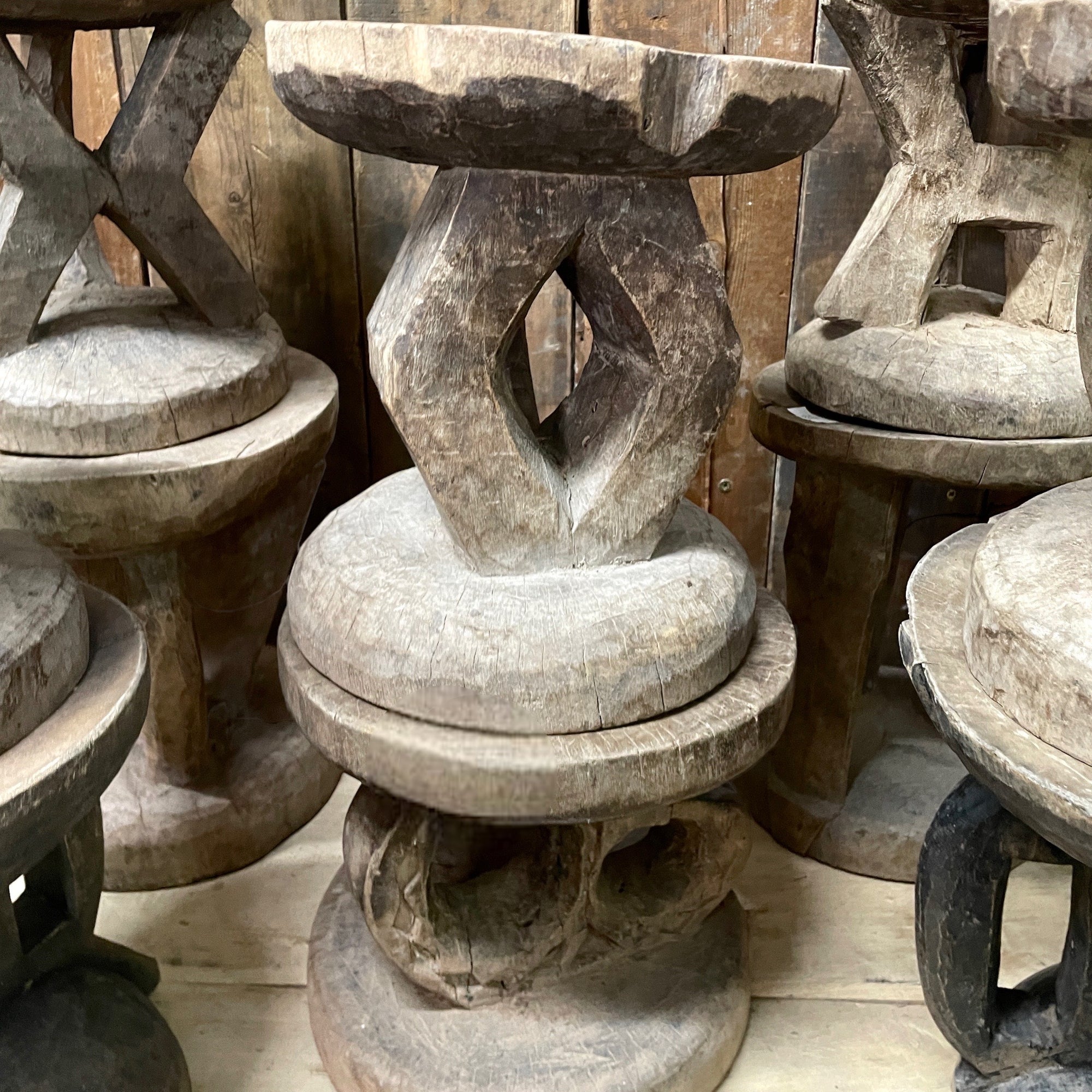 Vintage Tonga Stools (Decorative)