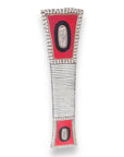African Beaded King Shield - Red / White