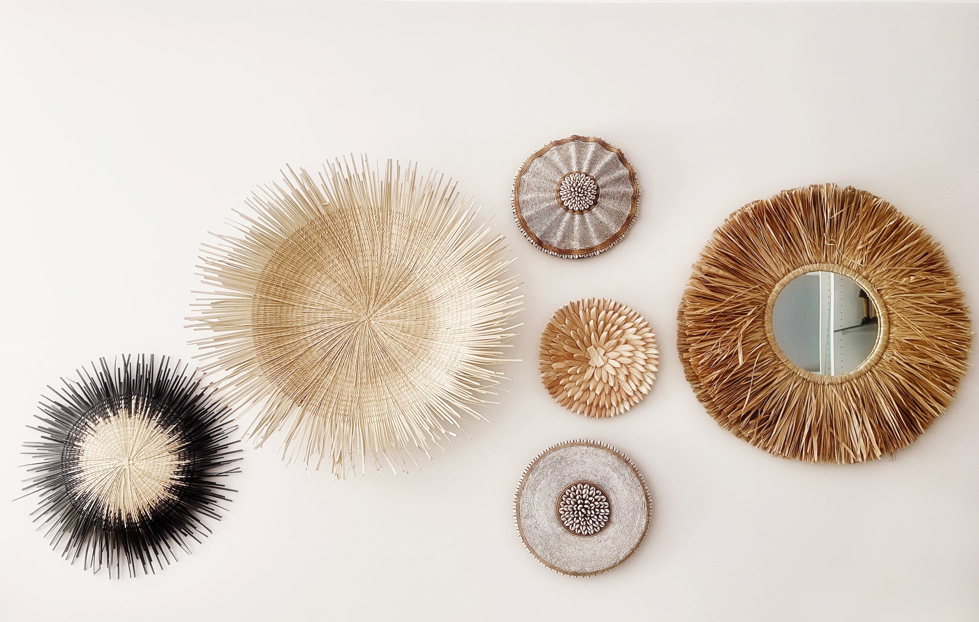 Indonesian Raffia Mirror - ON SALE - eyahomeliving