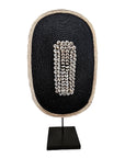 African Beaded Shield - Oval 60x25cm