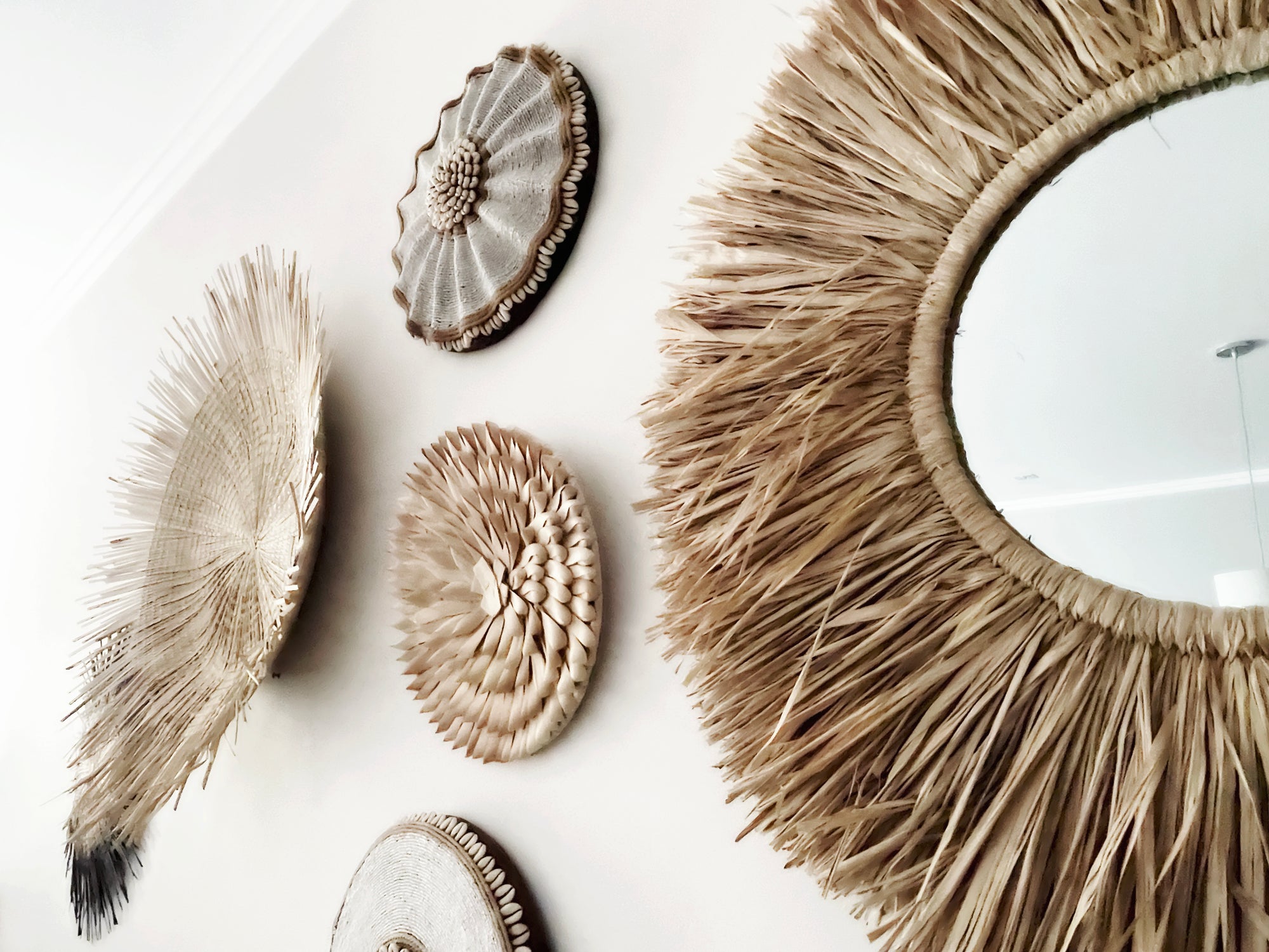 Indonesian Raffia Mirror - ON SALE - eyahomeliving