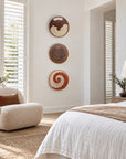 Rwanda Basket Wall Decor Set - 3 Piece Rustic Naturals (Sisal Imported)