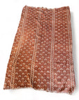 African Mudcloth Throw - Rust