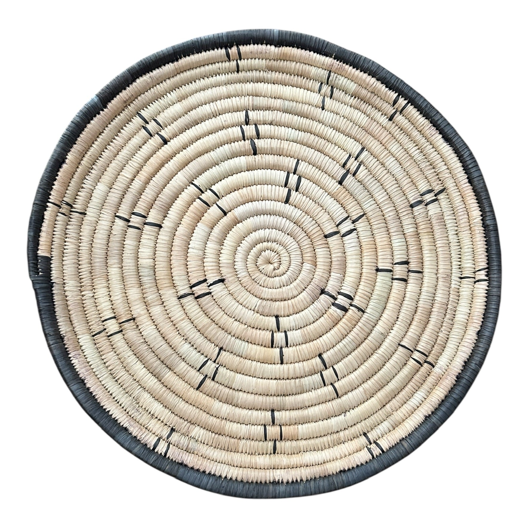 Malawi Basket Wall Decor Set - 4 Piece - Black / Natural