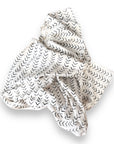 African Mudcloth Throw - White