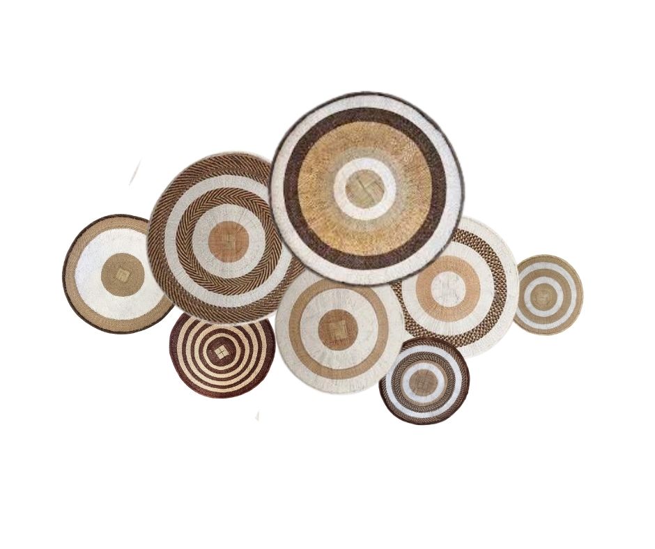 NEW DESIGNS - 8 Piece White/Brown - Wall Gallery Sets