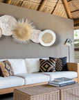 7 Piece White/Natural - Wall Gallery Set (Tonga, Sun Circles & Porcupine Baskets)