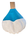 Garlic Gourds/Baskets - White/Blue