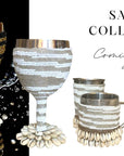 Stainless Steel Wine Goblets - Silver/White