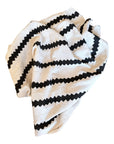 African Mudcloth Throw - White/Black