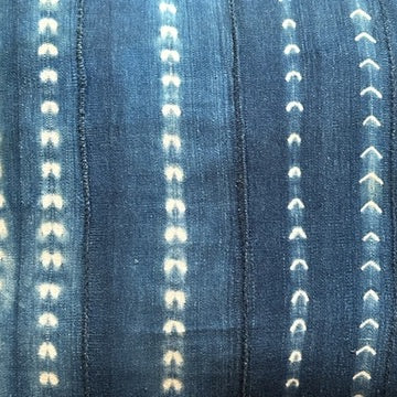 African Mudcloth Cushion/Scatters Indigo