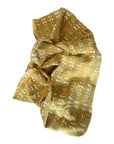 African Mudcloth Throw - Mustard