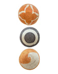 Rwanda Basket Wall Decor Set - 3 Piece Orange/Olive (Sisal Imported)