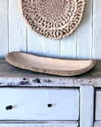 Rustic Hand Carved Wooden Platter