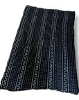 African Mudcloth Throw - Black