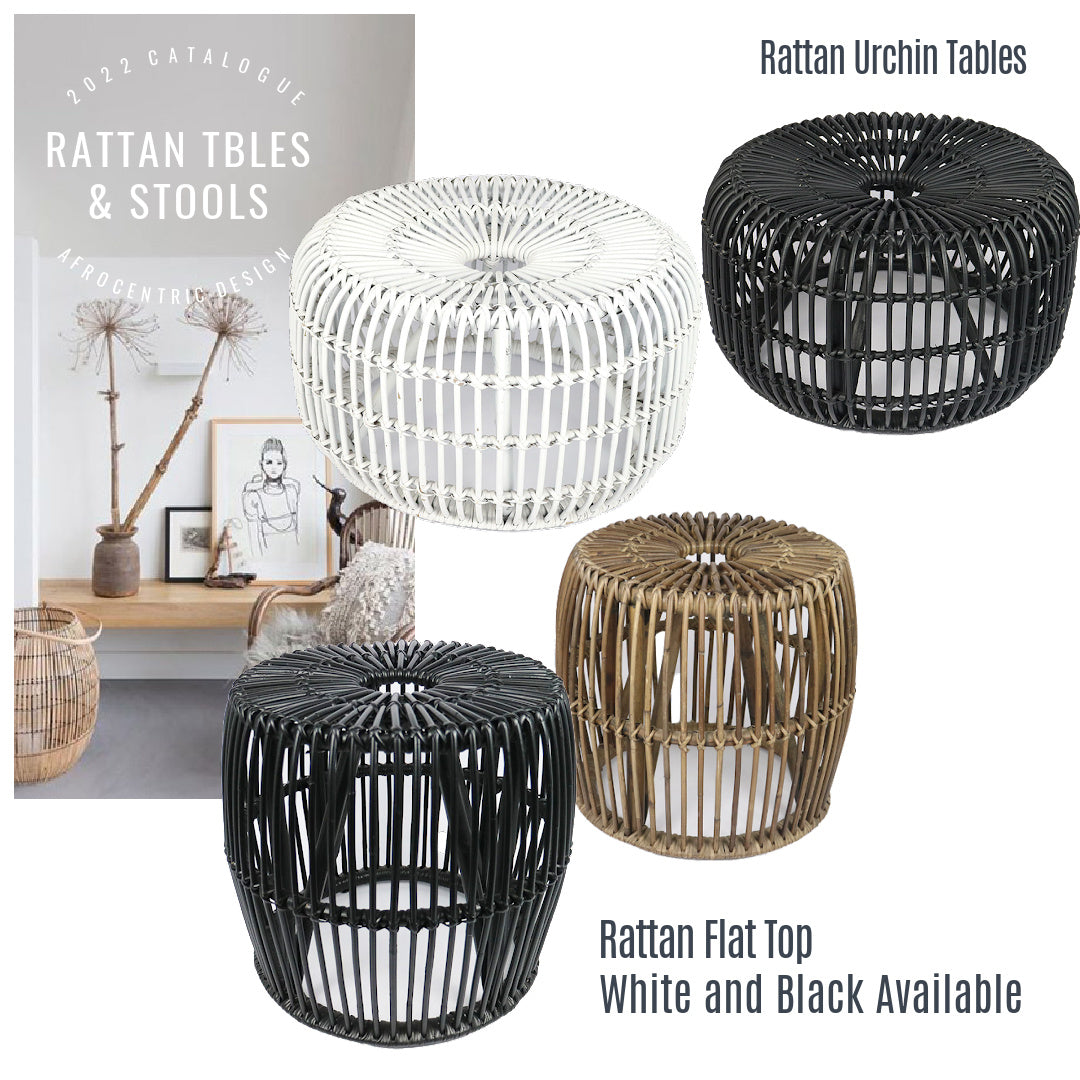 Rattan Stool - Urchin - eyahomeliving