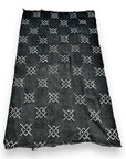 African Mudcloth Throw - Black