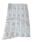 African Mudcloth Throw - White