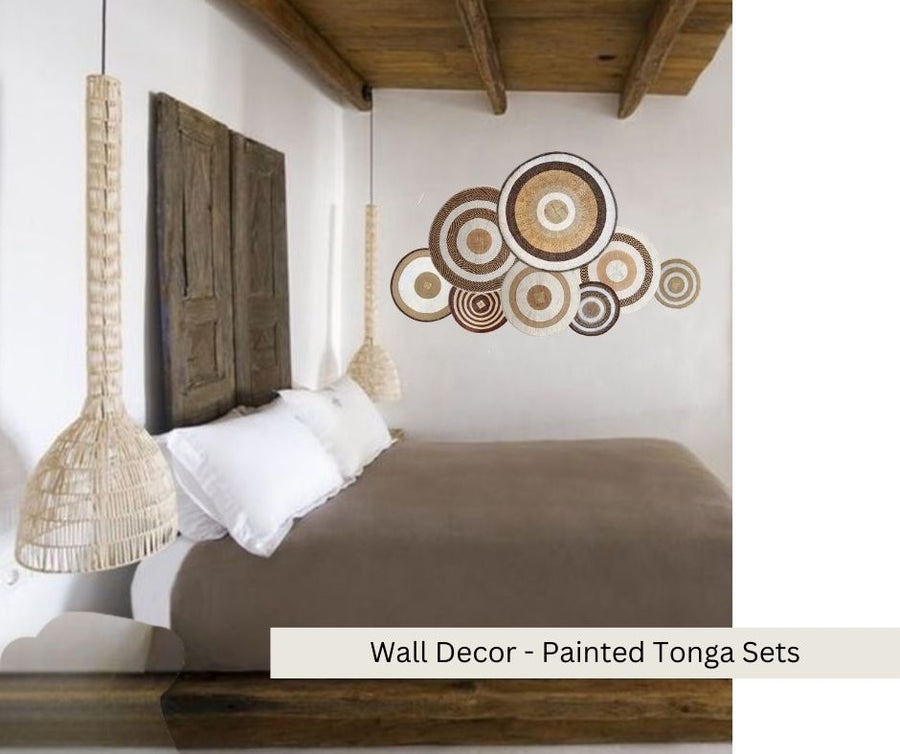 8 Piece White/Brown - Wall Gallery Sets