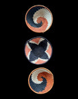 Rwanda Basket Wall Decor Set - 3 Piece Dark Blue/Ochre (Sisal Imported)