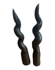 Kudu Wooden Horns Decorative - Black