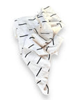 African Mudcloth Throw - White