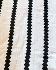 African Mudcloth Throw - White/Black