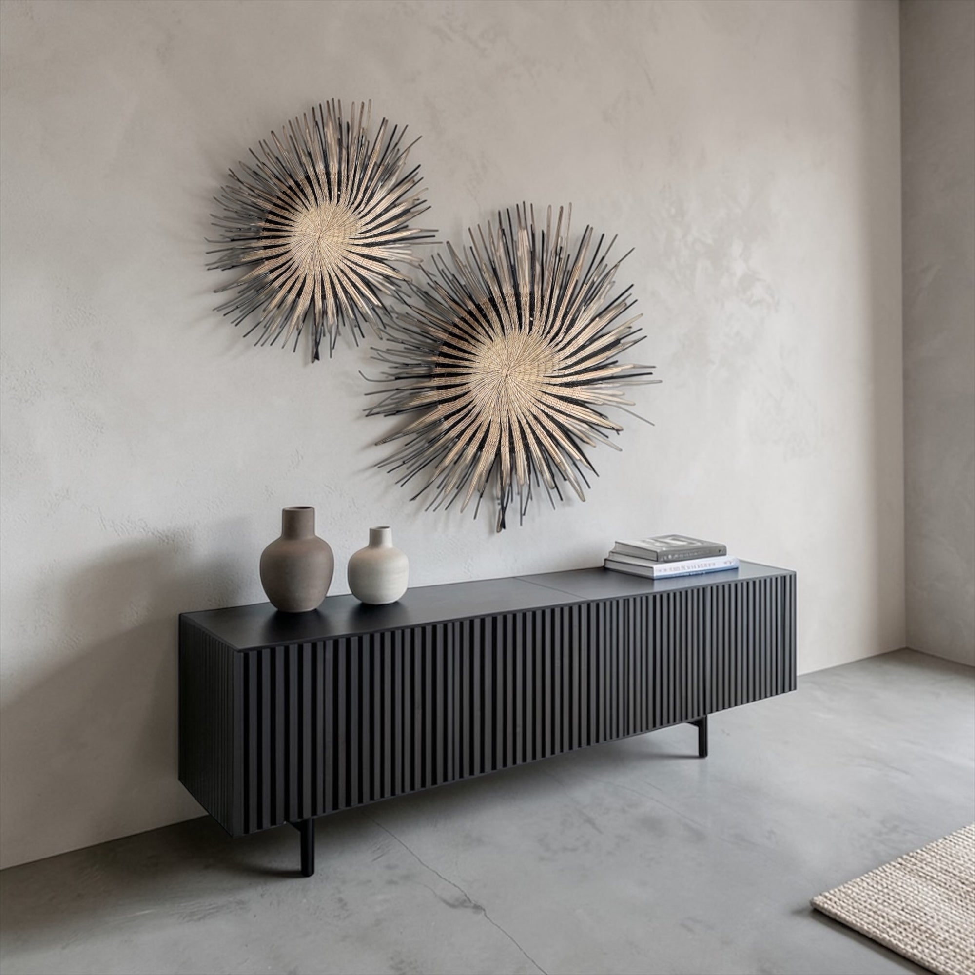 Sun Circles - Curved Partial Black/Natural