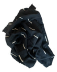 African Mudcloth Throw - Black
