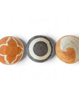 Rwanda Basket Wall Decor Set - 3 Piece Orange/Olive (Sisal Imported)