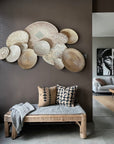 12 Piece Natural Super Wall - Wall Gallery Set (Tonga Baskets,Porcupine Baskets, Makenge Baskets)