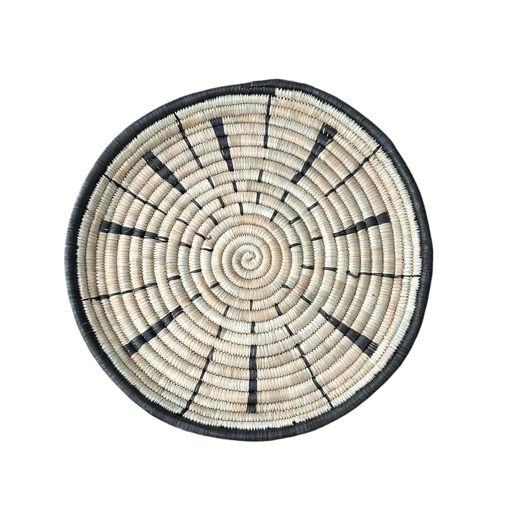 Malawi Basket Wall Decor Set - 4 Piece - Black / Natural