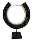 Black Beaded Collar