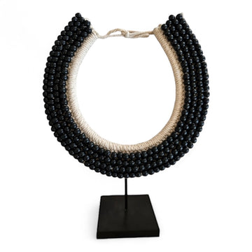 Black Beaded Collar