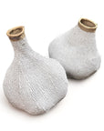 Garlic Gourds/Baskets - White/Blue