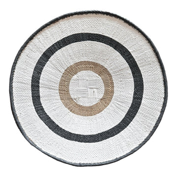 Tonga / Binga Baskets - Painted Grey/White