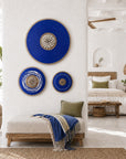 African Beaded Shields - 3 Piece set - A touch of African Blues