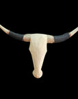 Hand-Carved Beaded Cow Skulls