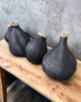 Garlic Gourds/Baskets - Black/Natural