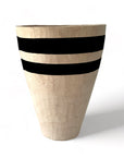 Wooden Containers/ Planters - Black Stripe