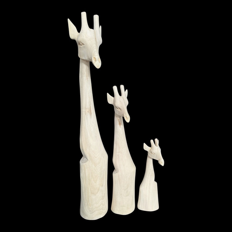 Wooden Giraffe Head/Statue 30/50/70cm