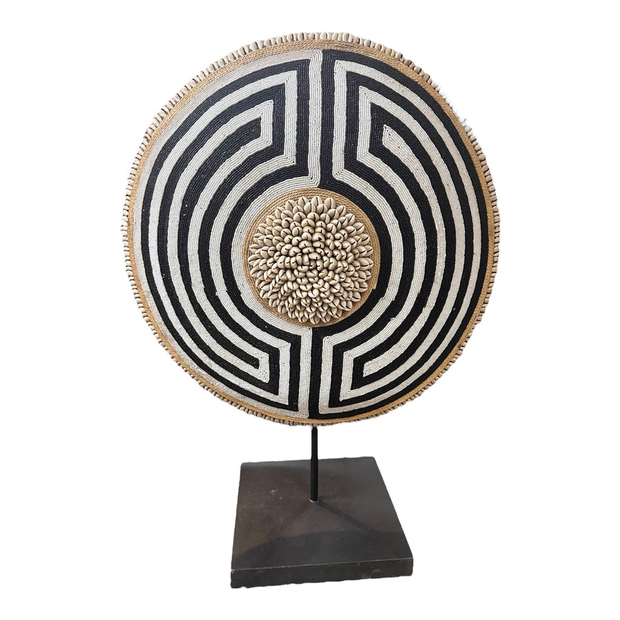 African Beaded Shield - BULLS EYE