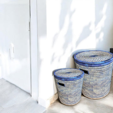 Storage Baskets  - Malawi Beach Blue