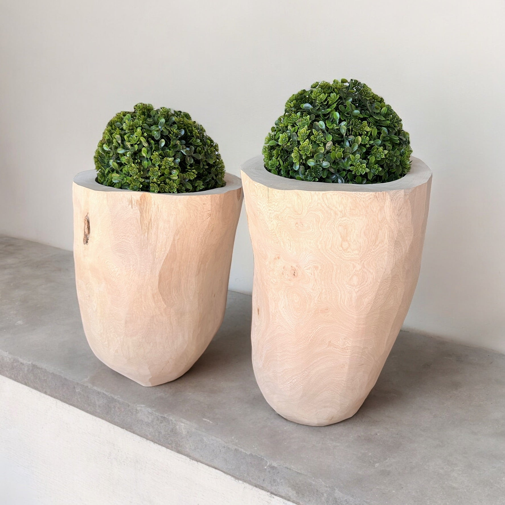 Wooden Containers/planters - Natural