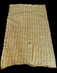 African Mudcloth Throw - Mustard