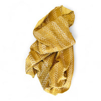 African Mudcloth Throw - Mustard