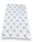 African Mudcloth Throw - White