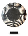 African Shield -  Wooden Round Luna