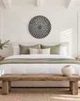 African Shield -  Wooden Round Sun Burst