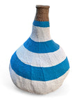 Garlic Gourds/Baskets - White/Blue